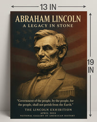 Abraham Lincoln A Legacy in Stone Poster PosterGoat