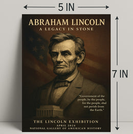 Abraham Lincoln A Legacy in Stone Poster PosterGoat