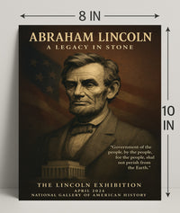 Abraham Lincoln A Legacy in Stone Poster PosterGoat