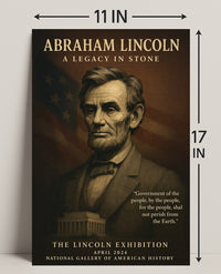 Abraham Lincoln A Legacy in Stone Poster PosterGoat