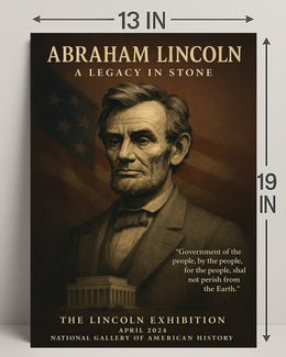 Abraham Lincoln A Legacy in Stone Poster PosterGoat