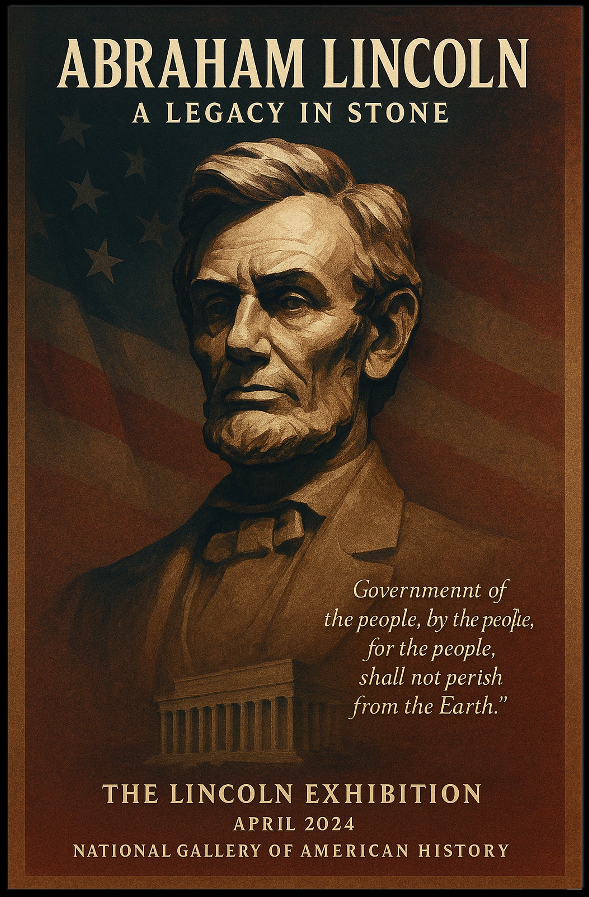 Abraham Lincoln A Legacy in Stone Poster PosterGoat