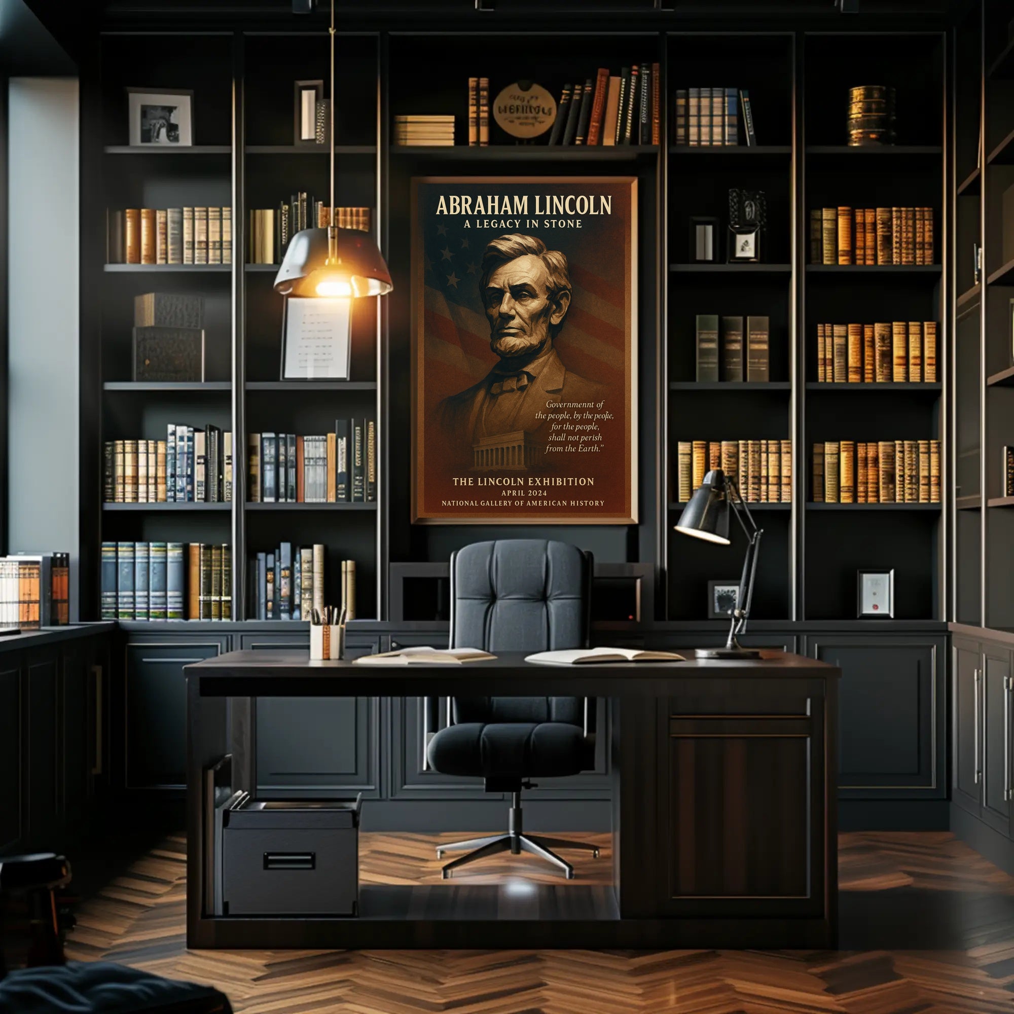 Abraham Lincoln A Legacy in Stone Poster PosterGoat