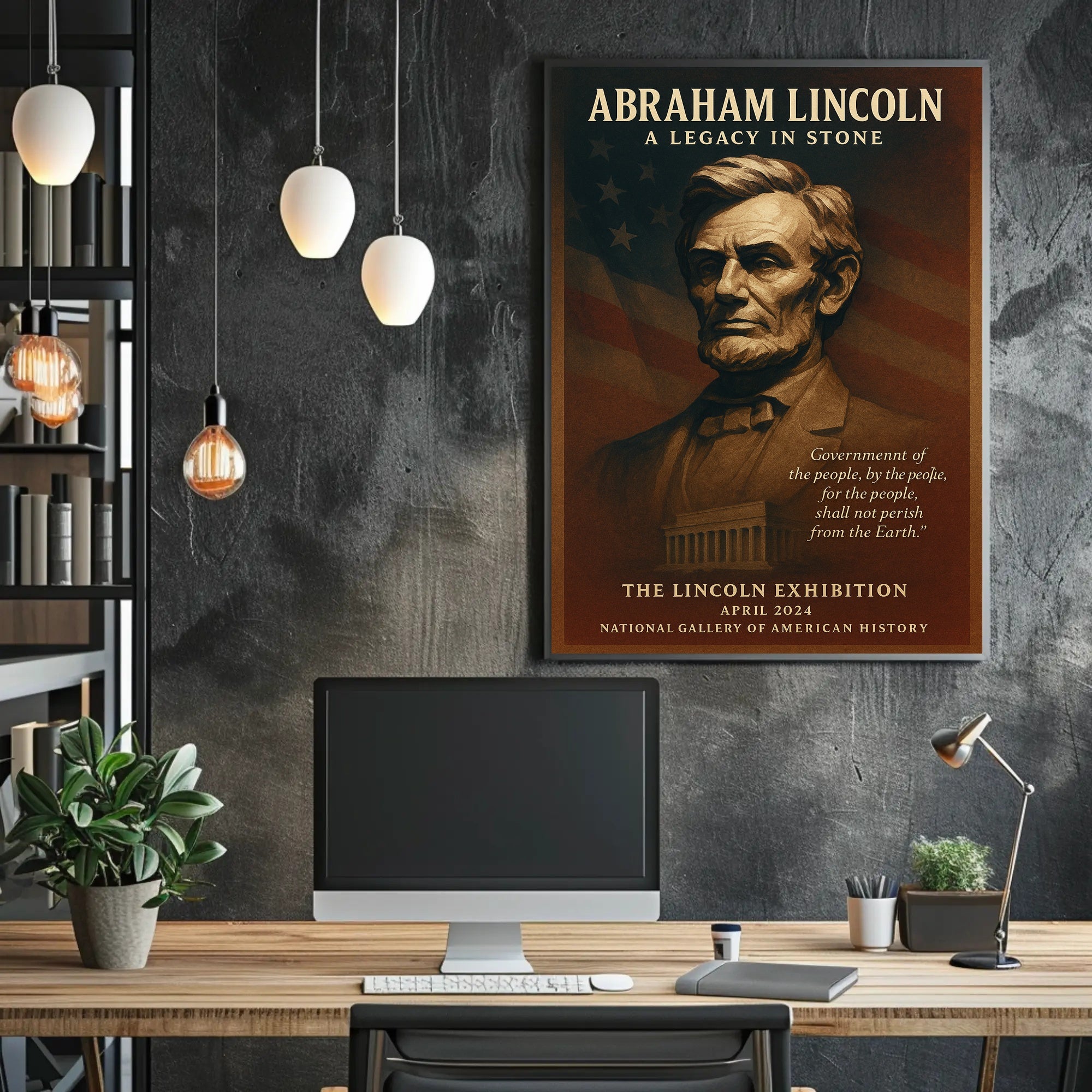 Abraham Lincoln A Legacy in Stone Poster PosterGoat