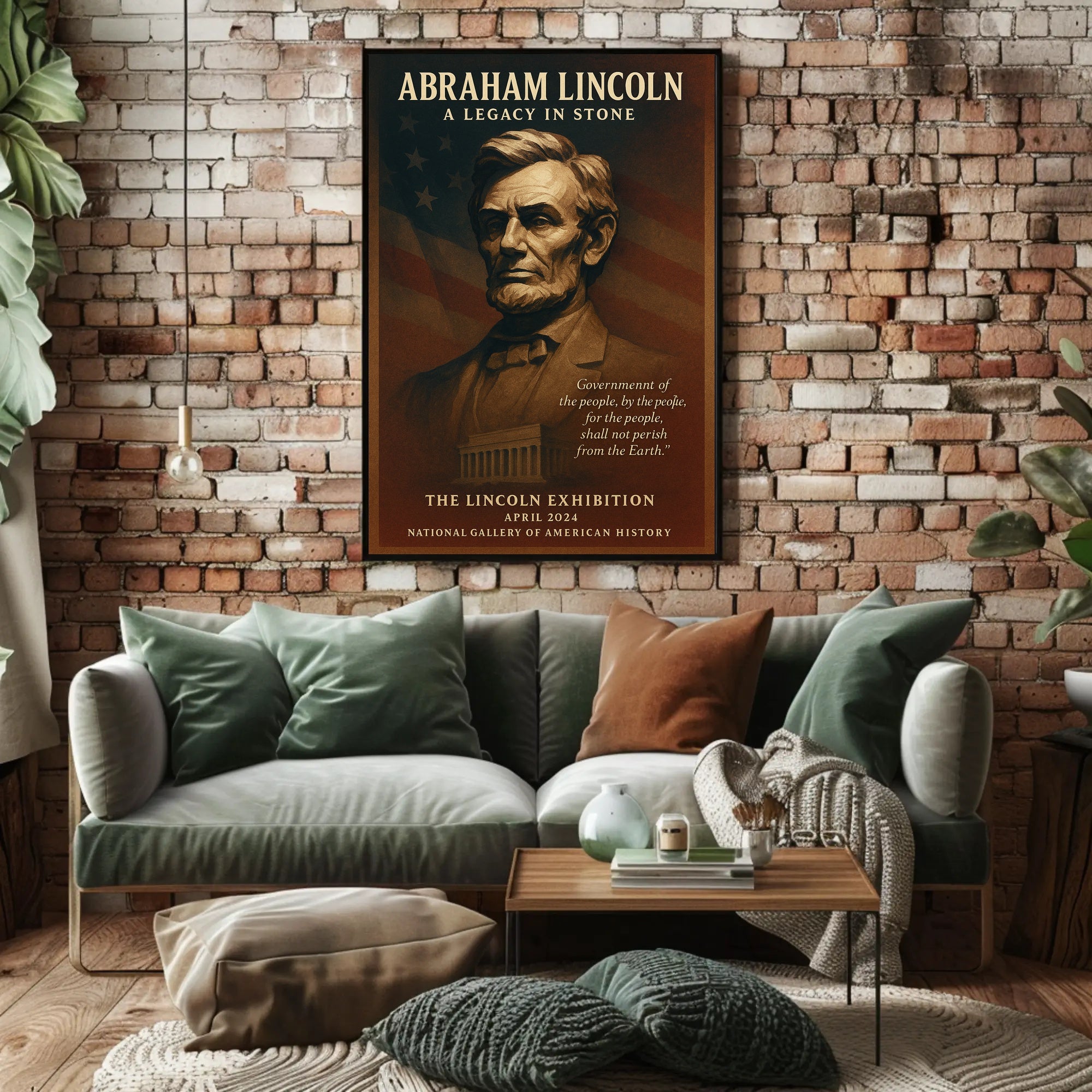 Abraham Lincoln A Legacy in Stone Poster PosterGoat