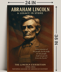 Abraham Lincoln A Legacy in Stone Poster PosterGoat