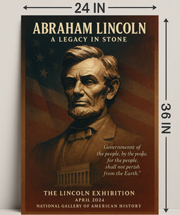 Abraham Lincoln A Legacy in Stone Poster PosterGoat