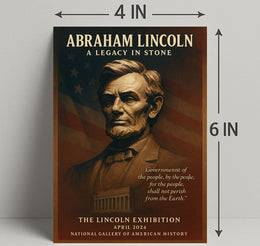 Abraham Lincoln A Legacy in Stone Poster PosterGoat