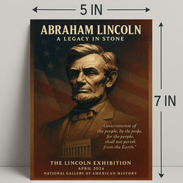 Abraham Lincoln A Legacy in Stone Poster PosterGoat