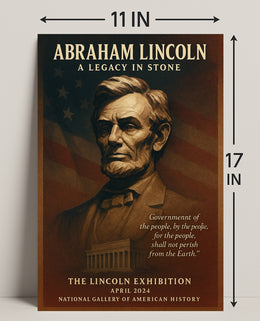 Abraham Lincoln A Legacy in Stone Poster PosterGoat