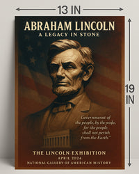 Abraham Lincoln A Legacy in Stone Poster PosterGoat