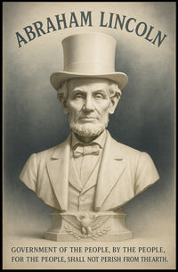 Abraham Lincoln A Legacy of Democracy Poster PosterGoat