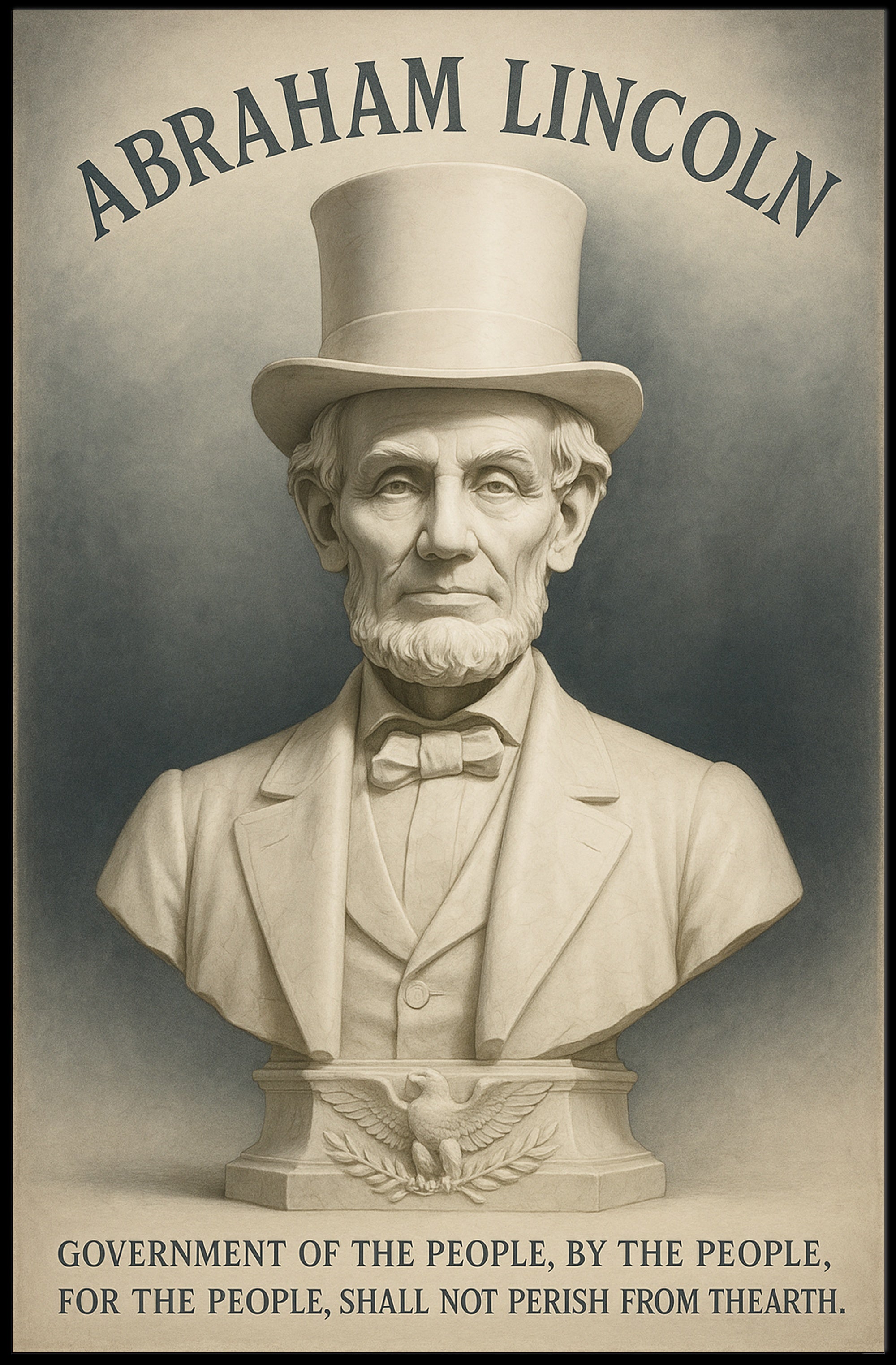Abraham Lincoln A Legacy of Democracy Poster PosterGoat