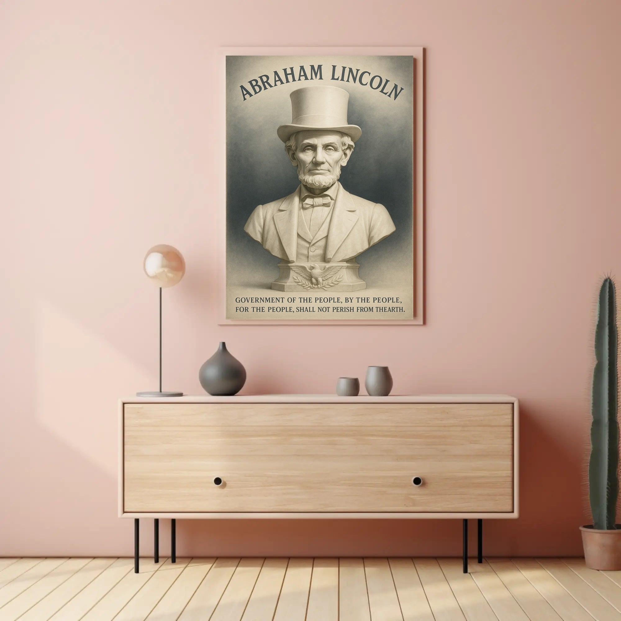 Abraham Lincoln A Legacy of Democracy Poster PosterGoat