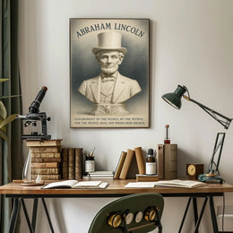 Abraham Lincoln A Legacy of Democracy Poster PosterGoat