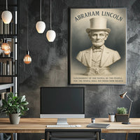 Abraham Lincoln A Legacy of Democracy Poster PosterGoat
