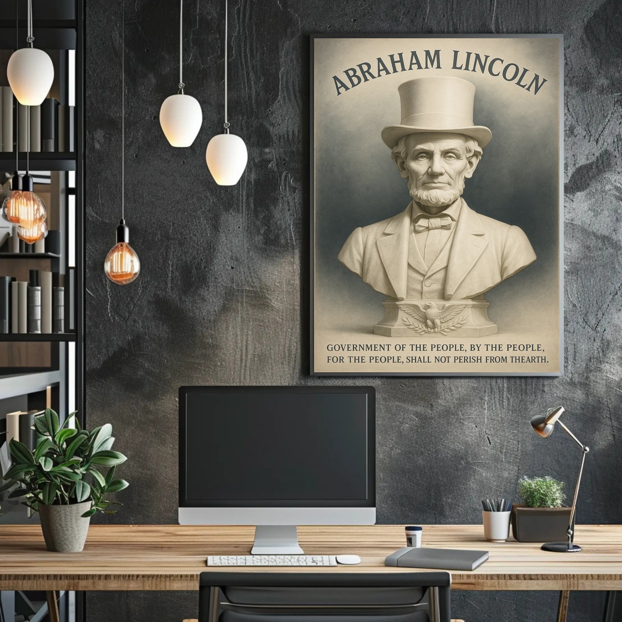 Abraham Lincoln A Legacy of Democracy Poster PosterGoat