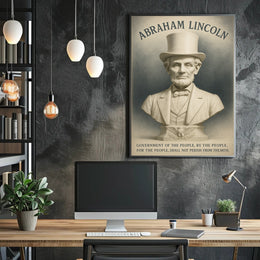 Abraham Lincoln A Legacy of Democracy Poster PosterGoat