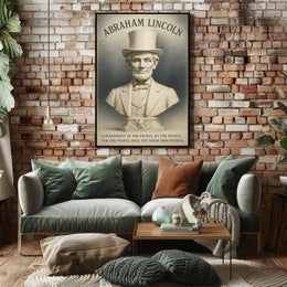 Abraham Lincoln A Legacy of Democracy Poster PosterGoat