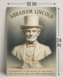Abraham Lincoln A Legacy of Democracy Poster PosterGoat