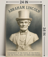 Abraham Lincoln A Legacy of Democracy Poster PosterGoat