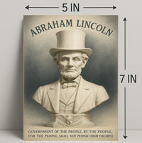 Abraham Lincoln A Legacy of Democracy Poster PosterGoat