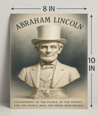 Abraham Lincoln A Legacy of Democracy Poster PosterGoat