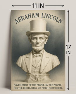 Abraham Lincoln A Legacy of Democracy Poster PosterGoat
