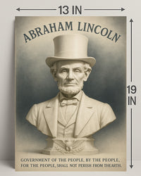 Abraham Lincoln A Legacy of Democracy Poster PosterGoat