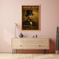 Abraham Lincoln A Legacy of Leadership Poster PosterGoat