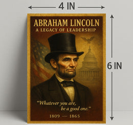Abraham Lincoln A Legacy of Leadership Poster PosterGoat