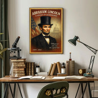 Abraham Lincoln A Legacy of Leadership Poster PosterGoat