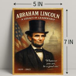 Abraham Lincoln A Legacy of Leadership Poster PosterGoat