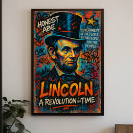 Abraham Lincoln A Revolution in Time Poster PosterGoat