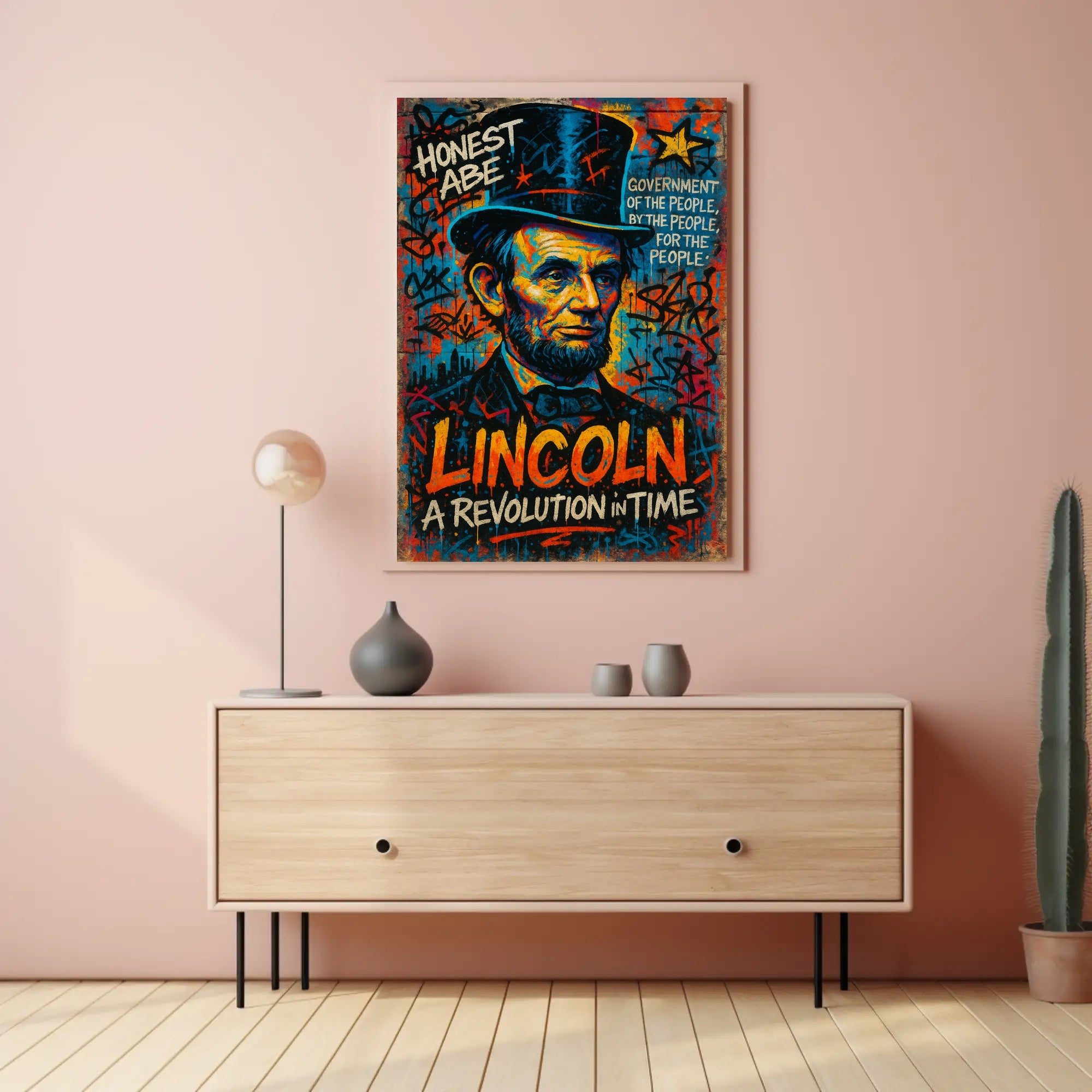 Abraham Lincoln A Revolution in Time Poster PosterGoat