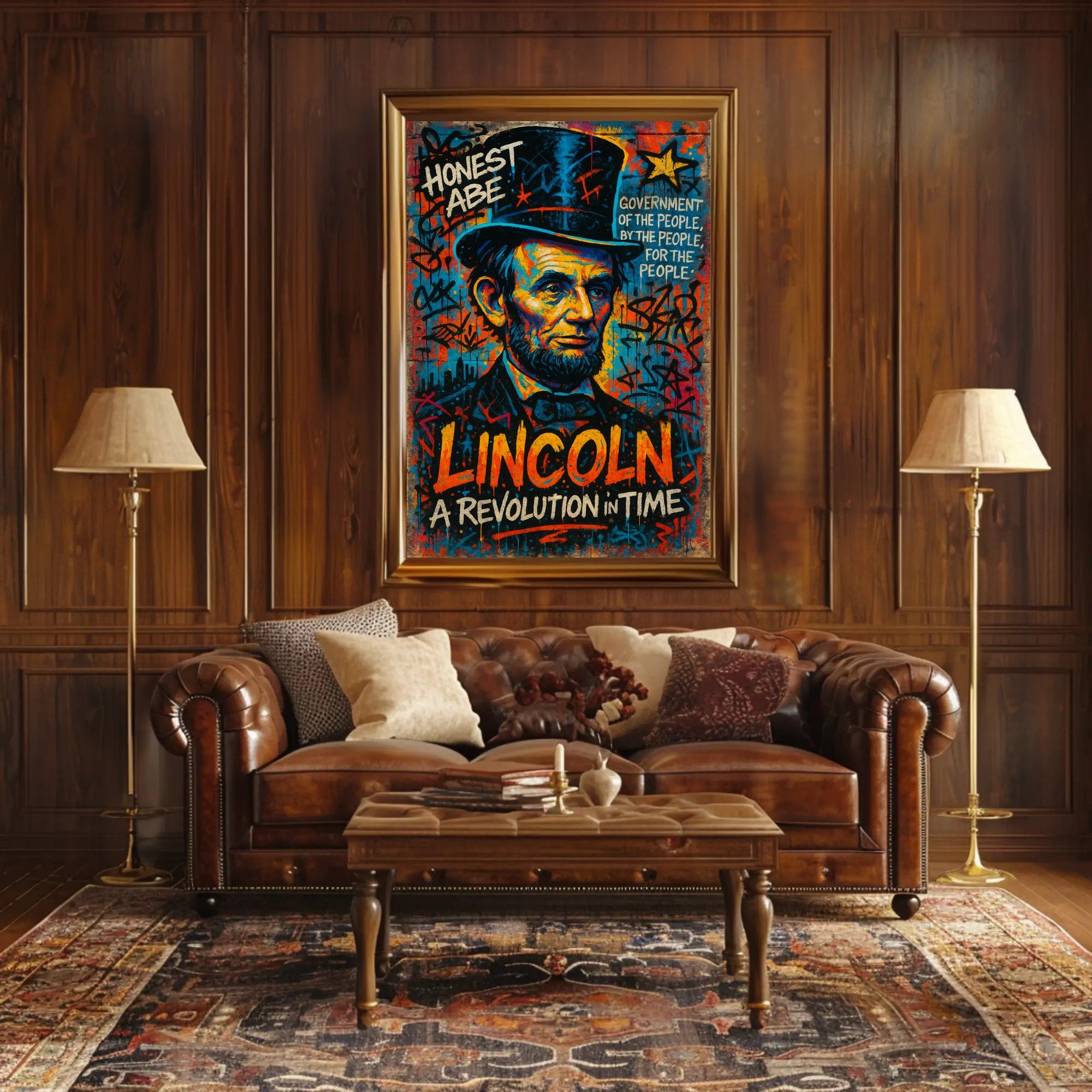Abraham Lincoln A Revolution in Time Poster PosterGoat