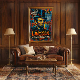 Abraham Lincoln A Revolution in Time Poster PosterGoat