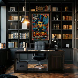 Abraham Lincoln A Revolution in Time Poster PosterGoat