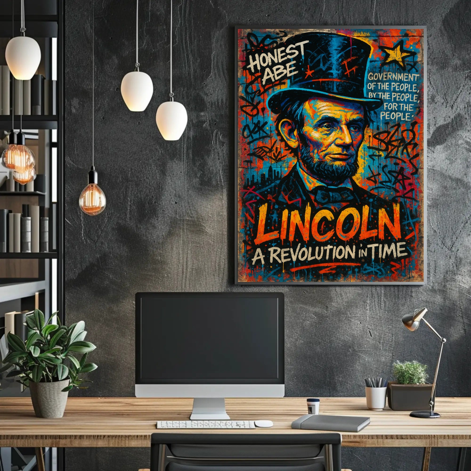 Abraham Lincoln A Revolution in Time Poster PosterGoat