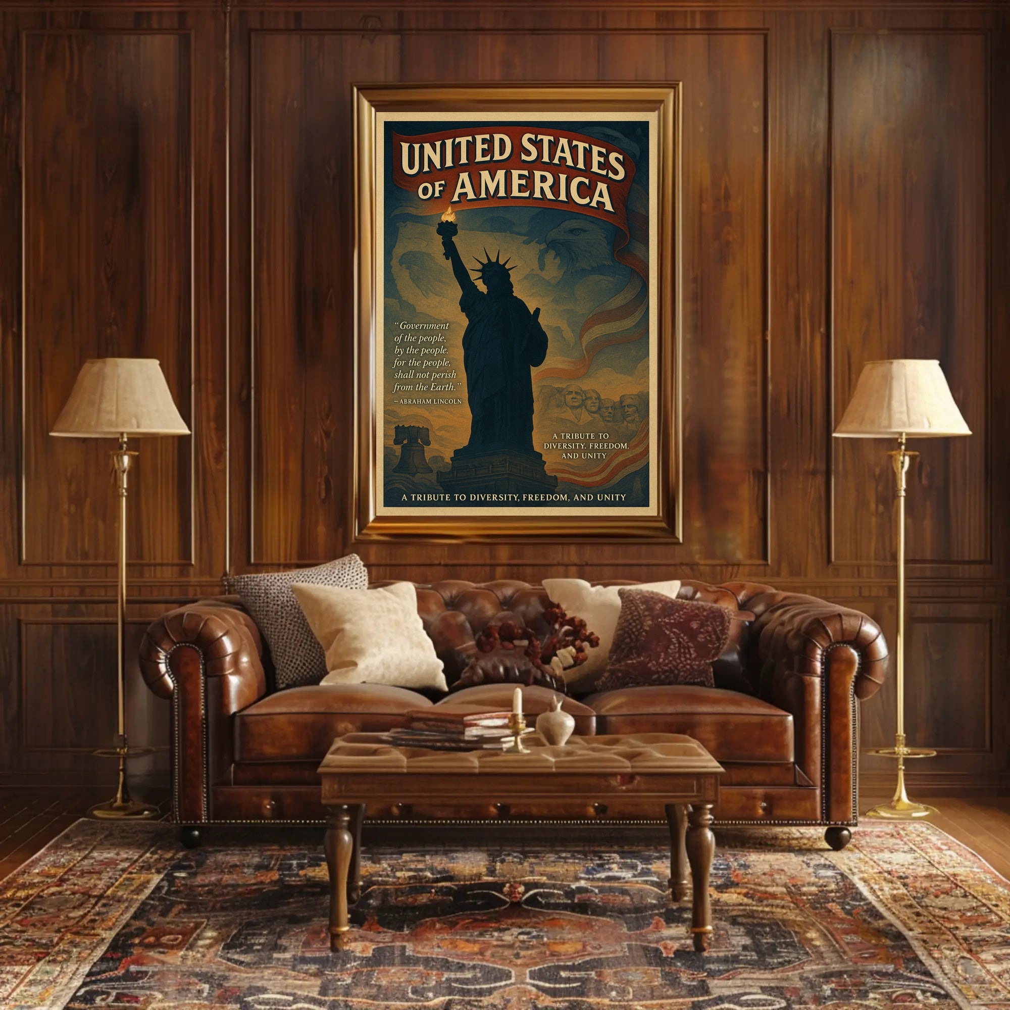 Abraham Lincoln A Tribute To Poster PosterGoat