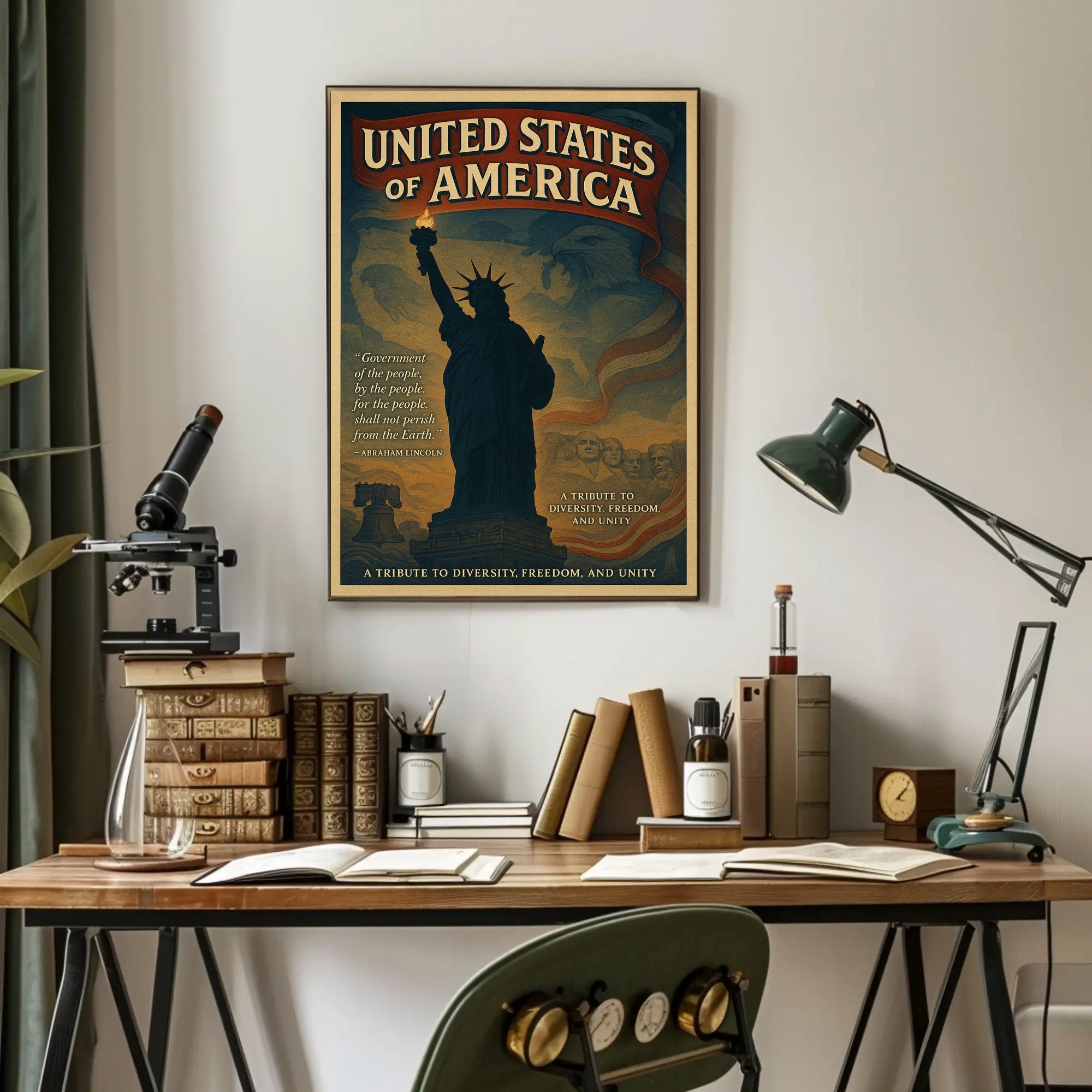 Abraham Lincoln A Tribute To Poster PosterGoat