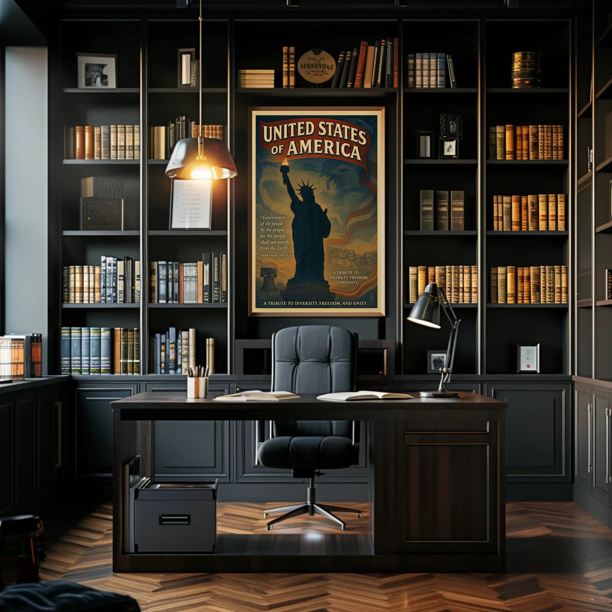 Abraham Lincoln A Tribute To Poster PosterGoat
