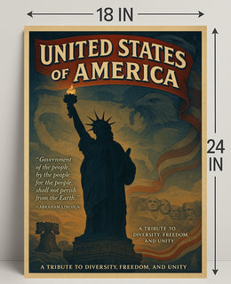 Abraham Lincoln A Tribute To Poster PosterGoat