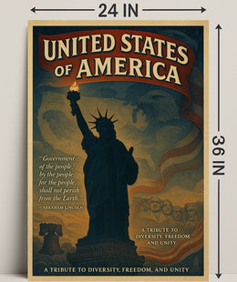 Abraham Lincoln A Tribute To Poster PosterGoat