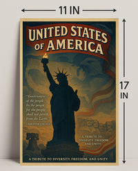 Abraham Lincoln A Tribute To Poster PosterGoat