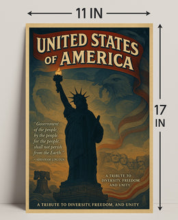 Abraham Lincoln A Tribute To Poster PosterGoat