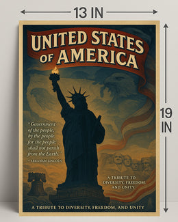 Abraham Lincoln A Tribute To Poster PosterGoat