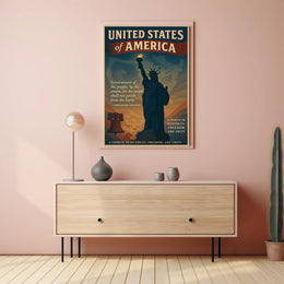 Abraham Lincoln A Tribute to Diversity, Freedom, and Unity Poster PosterGoat