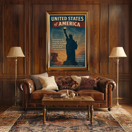 Abraham Lincoln A Tribute to Diversity, Freedom, and Unity Poster PosterGoat