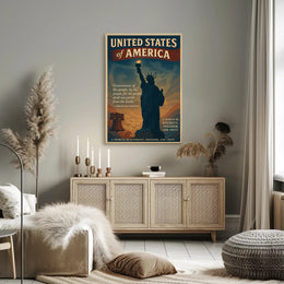 Abraham Lincoln A Tribute to Diversity, Freedom, and Unity Poster PosterGoat